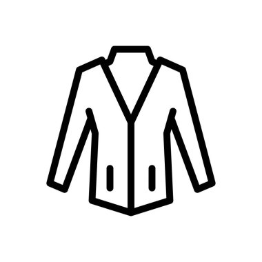 giysi vektörü ince çizgi simgesi