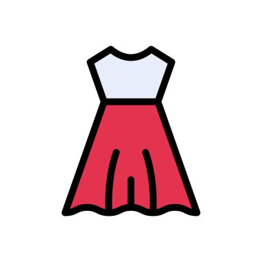 Kumaş vektör düz renk simgesi