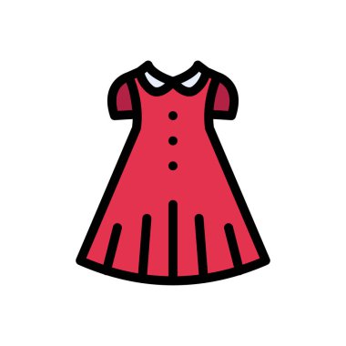 Kumaş vektör düz renk simgesi