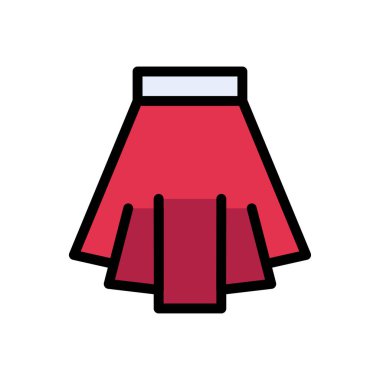 elbise vektörü düz renk simgesi