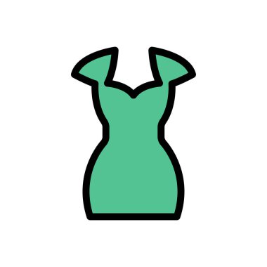 Kumaş vektör düz renk simgesi