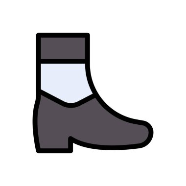 Önyükleme vektörü düz renk simgesi