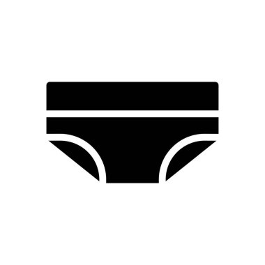 İç çamaşırı vektör simgesi düz simge
