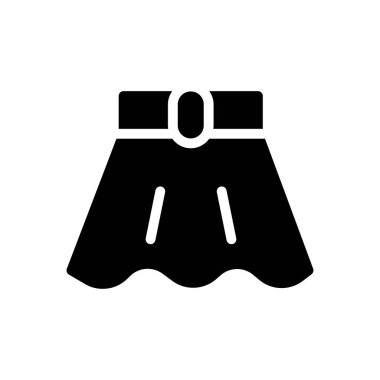 Kumaş vektör simgesi düz simge