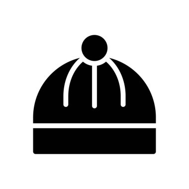 hat vektör düz simge