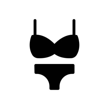 bikini vektör düz simge