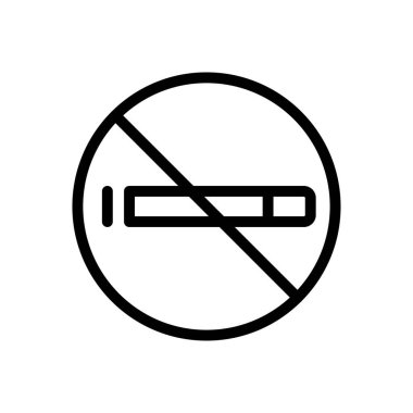 dumanı tüten vektör ince çizgi simgesi