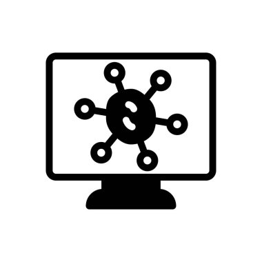 mikroplar vektör düz simge