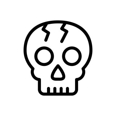 tehlike vektörü ince çizgi simgesi