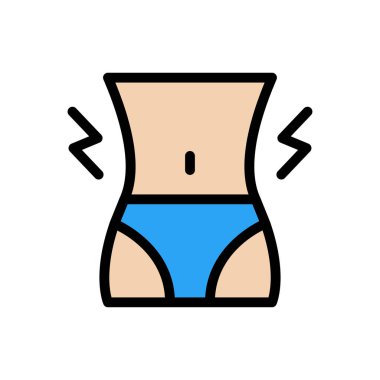 ince vektör düz renk simgesi