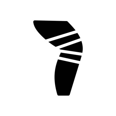 bacak vektör simgesi düz simge