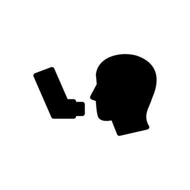 nefes vektör düz simge