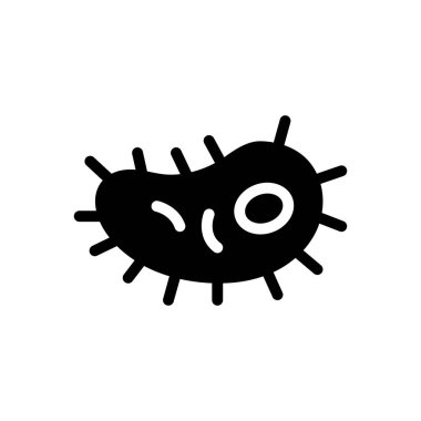 bakteri vektörü düz simge