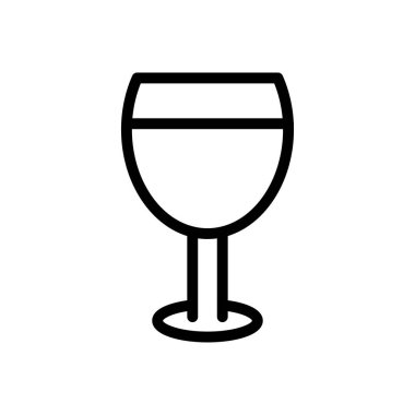 meyve suyu vektörü ince çizgi simgesi