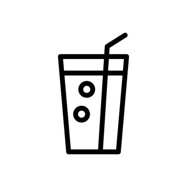 cam vektör ince çizgi simgesi