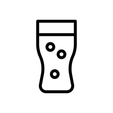 cam vektör ince çizgi simgesi