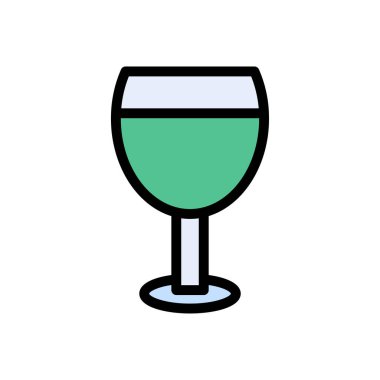 meyve suyu vektörü düz renk simgesi