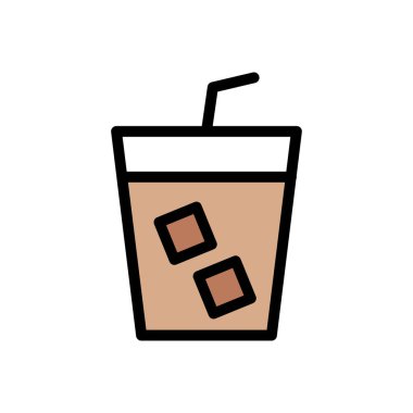 meyve suyu vektörü düz renk simgesi