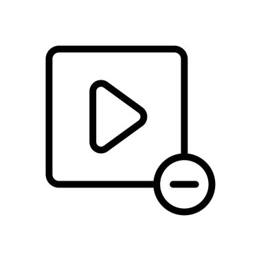 Eksi vektör ince çizgi simgesi