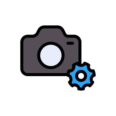 vektör düz renk simgesini ayarla