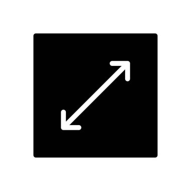 Vektör glyph düz simgesi düzenleniyor