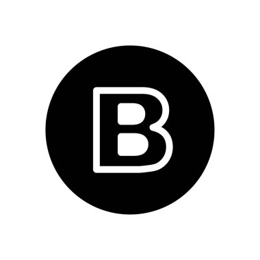 yazı tipi vektörü düz simge