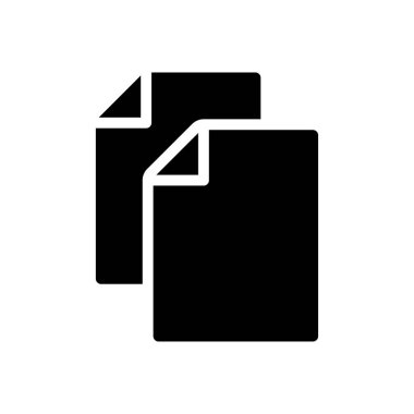 belge vektörü düz simge