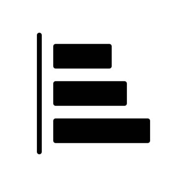 vektör glyph düz simgesini hizala