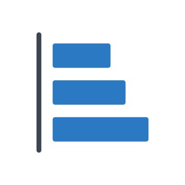 vektör kabartma renk simgesini sırala