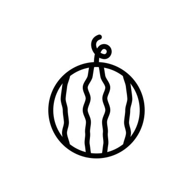 meyve vektörü ince çizgi simgesi