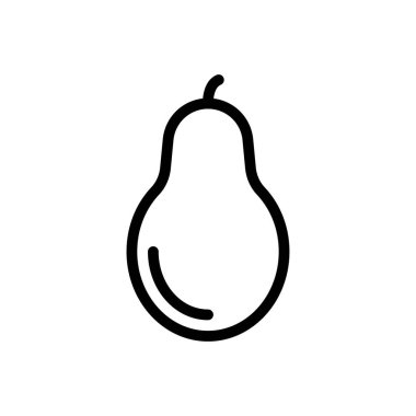 meyve vektörü ince çizgi simgesi