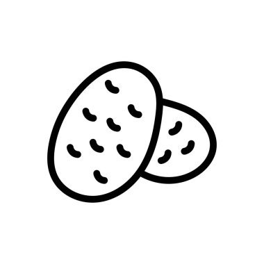 sebze vektörü ince çizgi simgesi