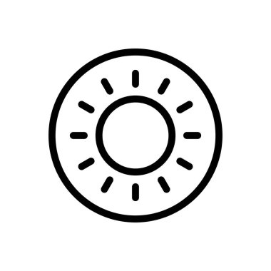 meyve vektörü ince çizgi simgesi