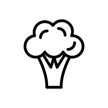 sebze vektörü ince çizgi simgesi