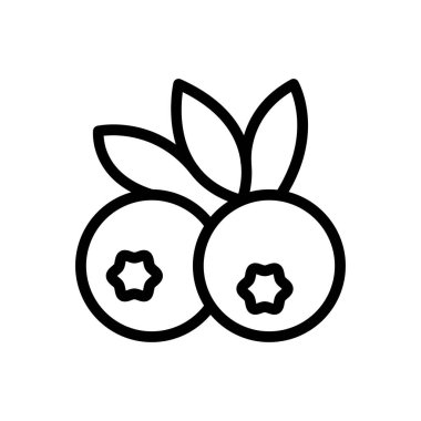 meyve vektörü ince çizgi simgesi