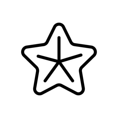 balık vektörü ince çizgi simgesi