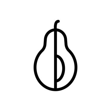 meyve vektörü ince çizgi simgesi