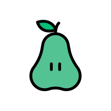 yiyecek vektörü düz renk simgesi