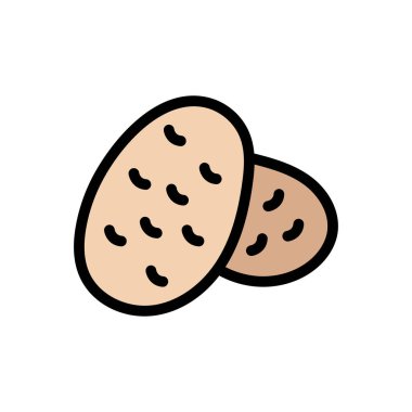 sebze vektörü düz renk simgesi