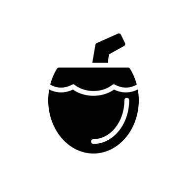 meyve suyu vektörü düz simgesi