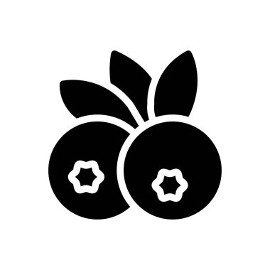 meyve vektörü düz simgesi