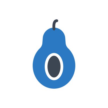 meyve vektörü renk simgesi