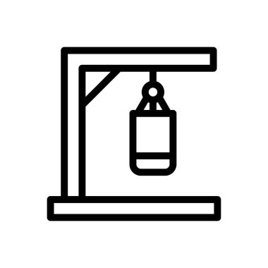 vektör ince çizgi simgesine vuruyor