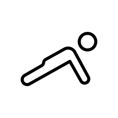 fitness vektörü ince çizgi simgesi