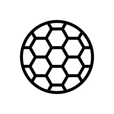 futbol vektörü ince çizgi simgesi