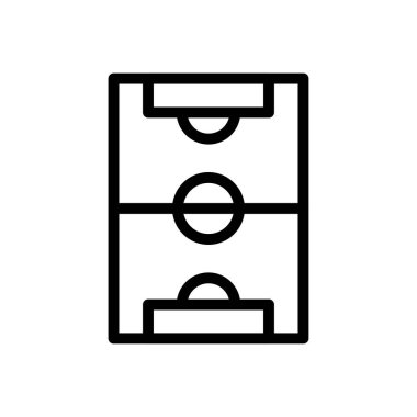 futbol vektörü ince çizgi simgesi