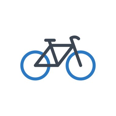 bisiklet vektörü renk simgesi