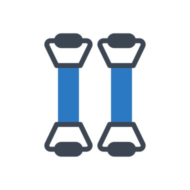 spor salonu vektör renk simgesi