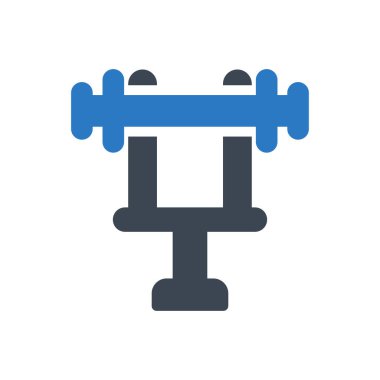 spor salonu vektör renk simgesi