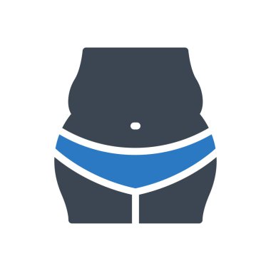 göbek vektörü renk simgesi